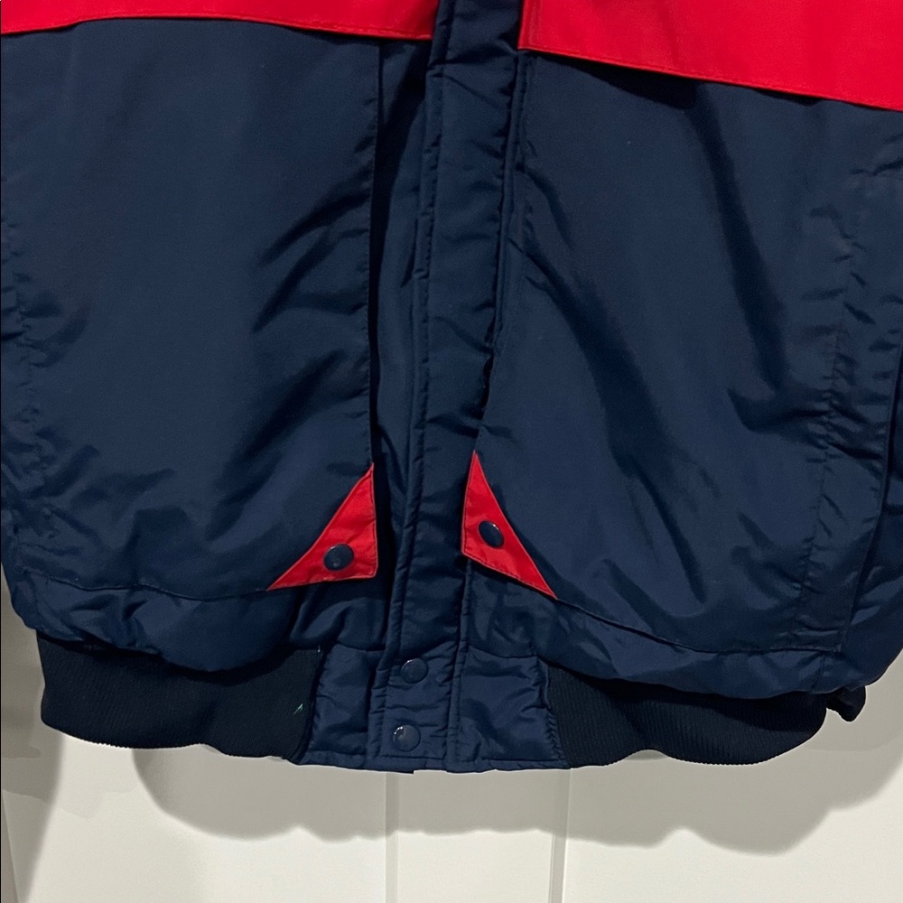 Vintage Rocky Mountain Thread Works Men's Gray and Navy Puffer Jacket Sz L - Picture 3 of 10